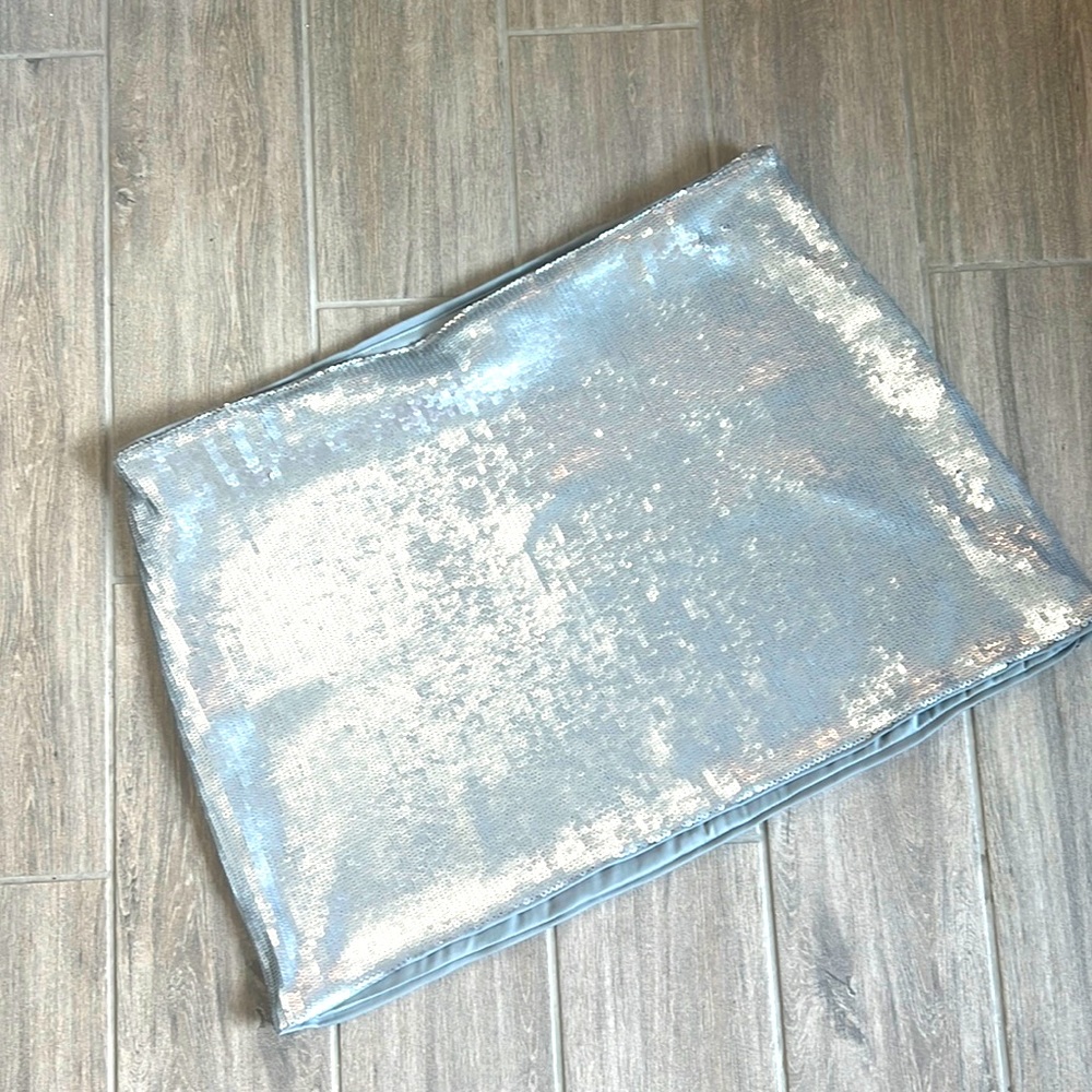 Target Future Collective Silver Sequin Mini Skirt